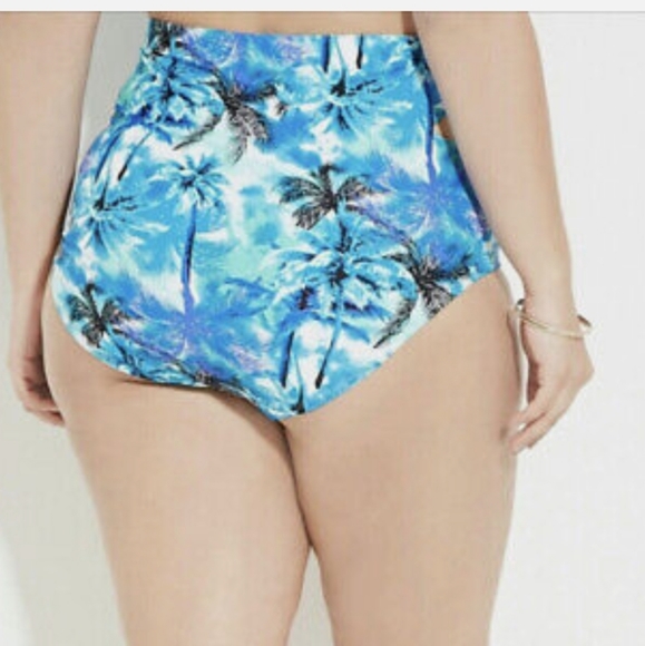 NWT FOREVER 21 PLUS SIZE TURQUOISE BLUE BIKINI - Picture 4 of 8